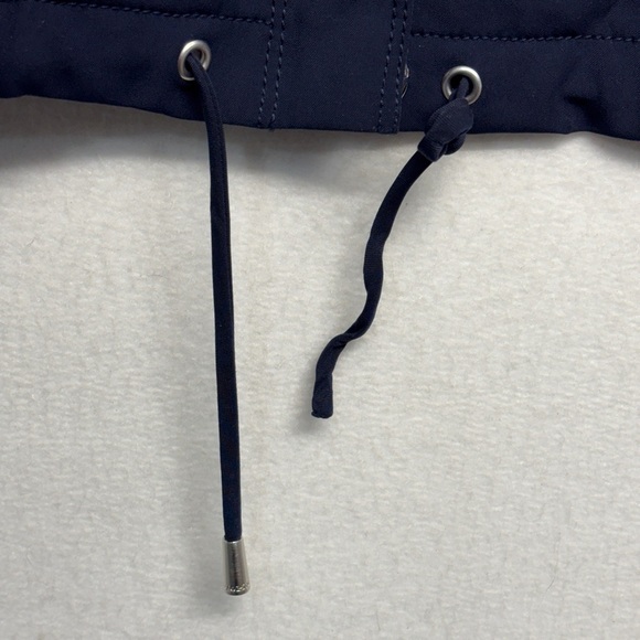 St. John Weather / Rain Jacket Size Small S Navy Blue Preppy Hooded - Picture 4 of 8